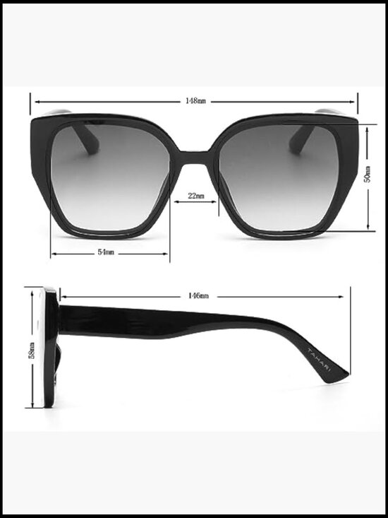UV Protective Cat Eye Sunglasses with Microfiber Pouch